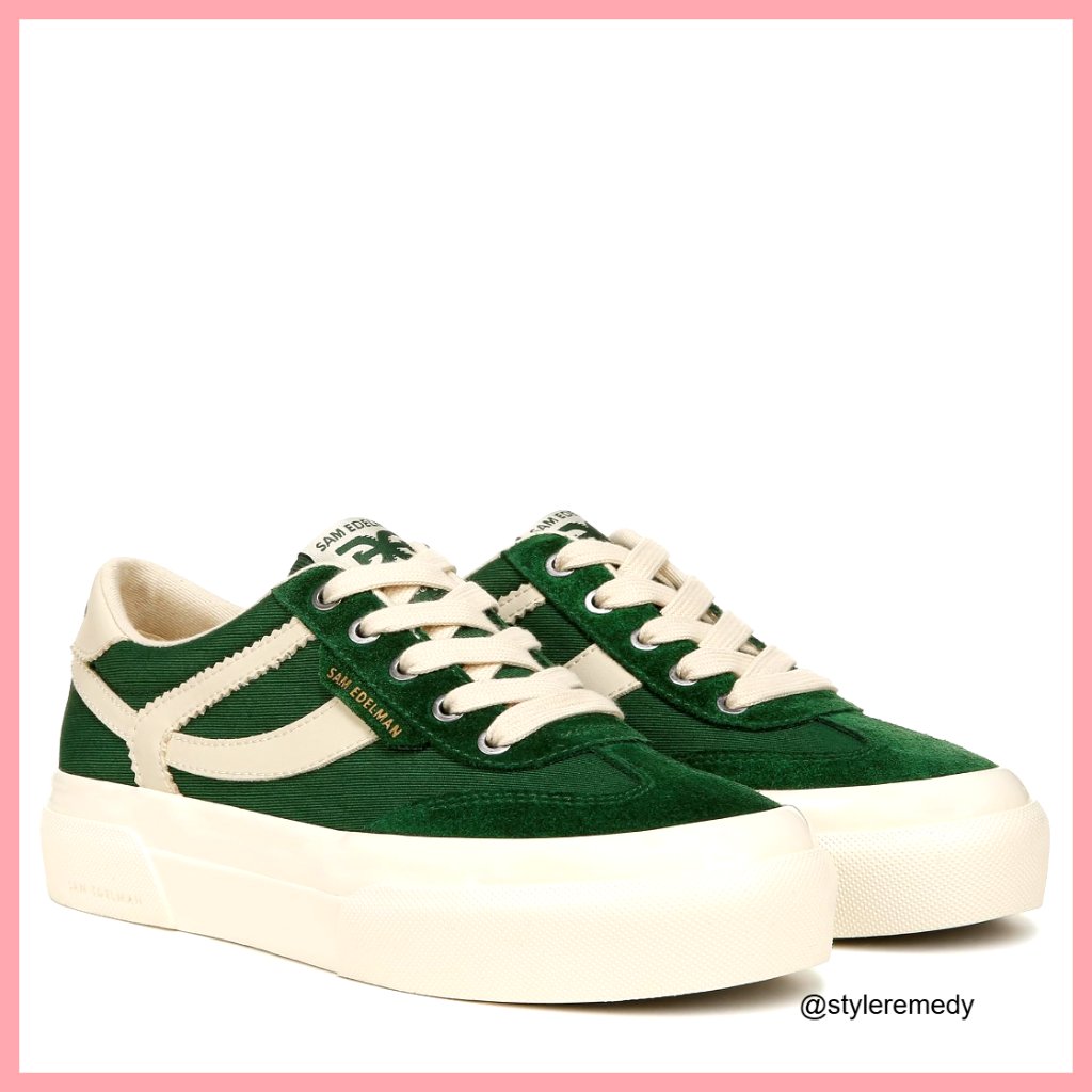 Platform Sneakers Lace-Up Street Style 1-Inch Heel